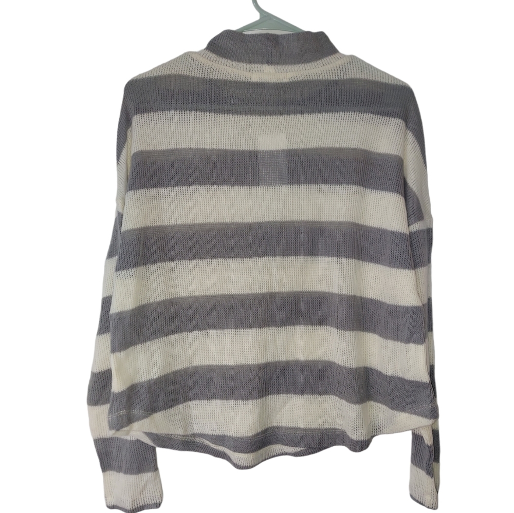 Socialite Stripe Mock Neck Sweater - Picture 3 of 5